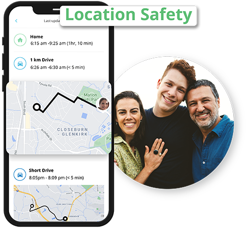 Monitoring your family location safety